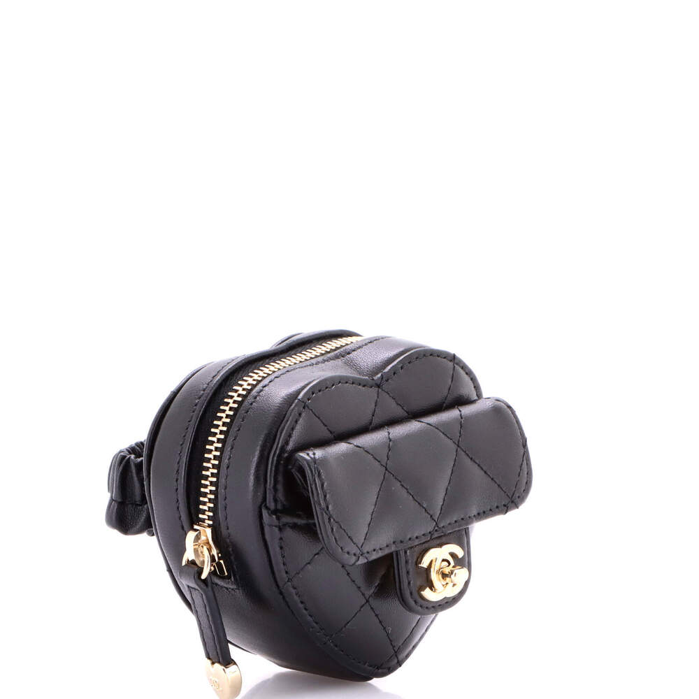 Chanel CC in Love Heart Arm Zip Coin Purse Quilted Lambskin - Picture 3 of 6